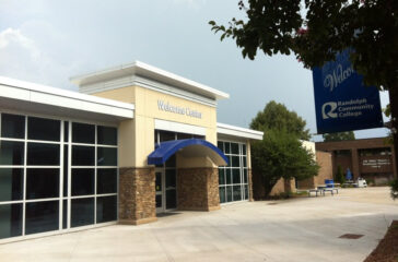 Randolph Community College welcome center for WEB
