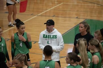 UCA volleyball coach and team Sept2024