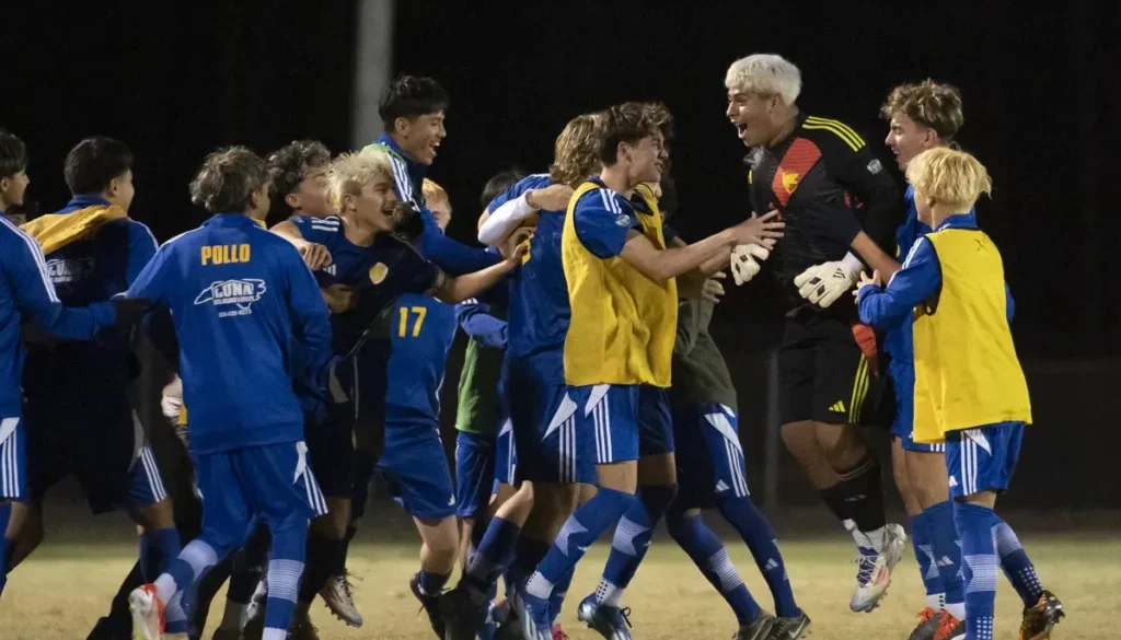 SWR soccer celebrate 2024 regional title