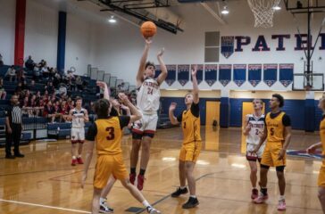 PG boys basketball Stephen Beeson shoots Dec2024