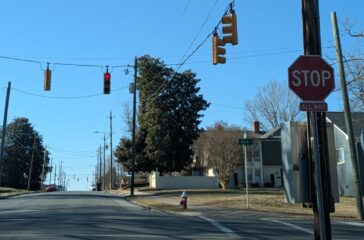 Asheboro traffic signal Worth and Main Streets