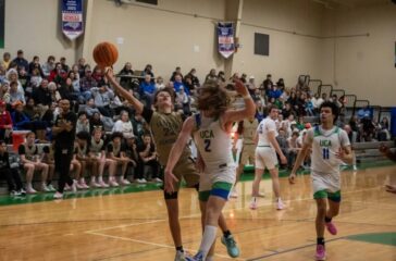 ER boys basketball v UCA Tyler Gee and Jaxon Mabe Jan2025