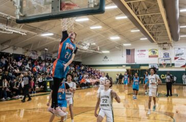 Randleman boys basketball Chase Farlow v ER Dec2024