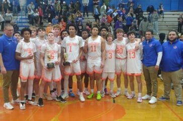 Randleman boys basketball aftet PAC T final Feb2025