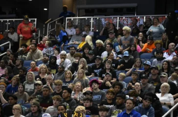 Trinity wrestling fans at 2025 state finals