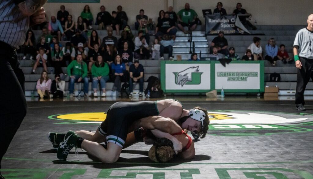 UCA wrestler Brennan Worrell vs Union Academy Feb 2025