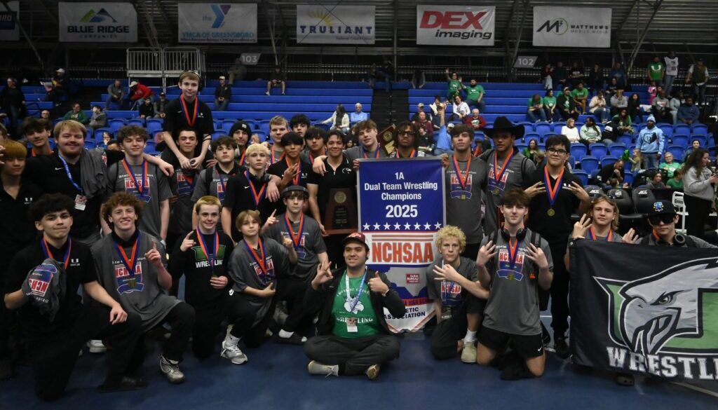 UCA Eagles wrestlers pounce on Mount Airy for dual team state title