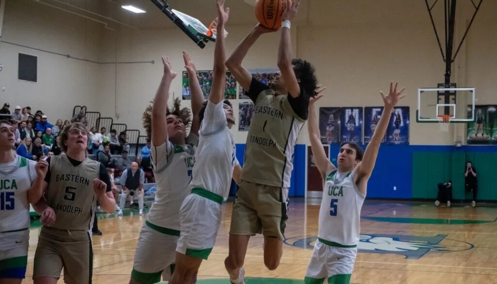 ER boys basketball Timothy Brower v UCA Jan2025