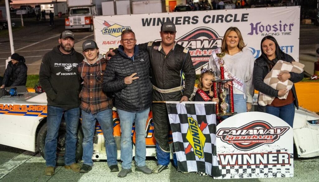 Caraway Speedway Dylan Ward and crew April2025