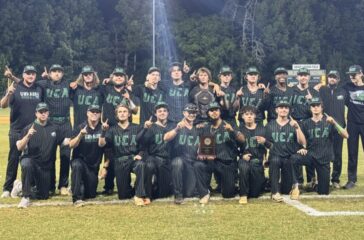 UCA baseball team photo after West Region finals 2025