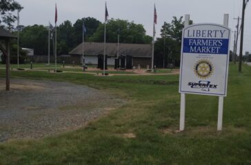 Liberty Farmers Market sign