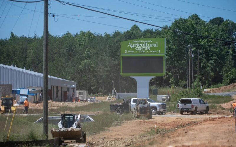 Randolph County Agricultural Center construction reaches late stages