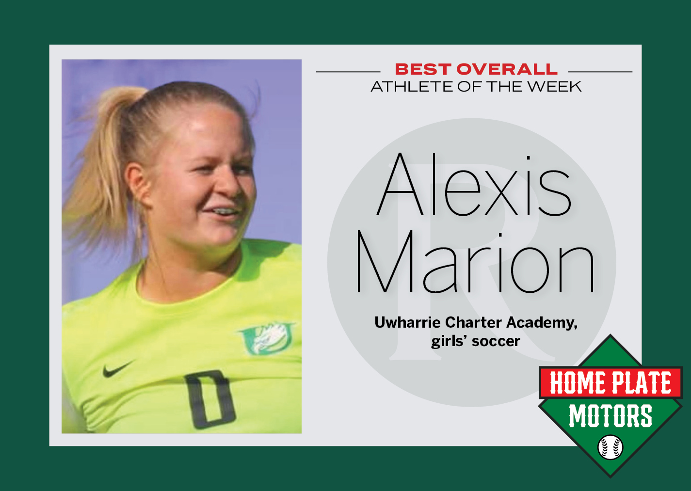 ATHLETE OF THE WEEK: Alexis Marion