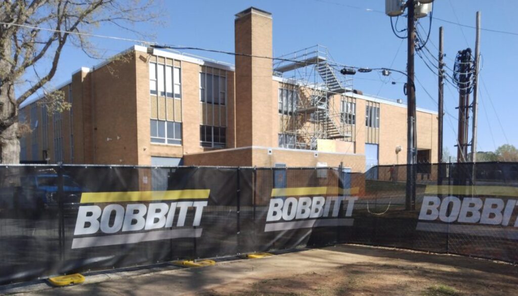 Middle school construction in Asheboro spring2025
