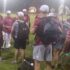 Post 45 huddle after July 1 2025 win at Post 81