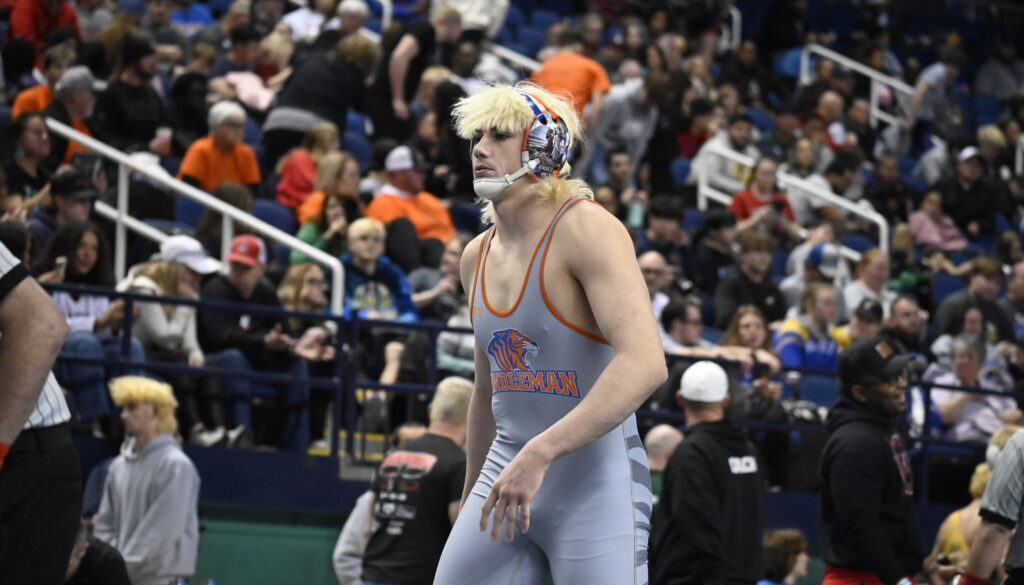 Randleman wrestler Braxton Walker 2025 state finals standing