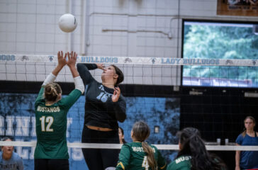 Trinity volleyball Hayli Cox v North Moore Aug2025