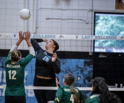 Trinity volleyball Hayli Cox v North Moore Aug2025