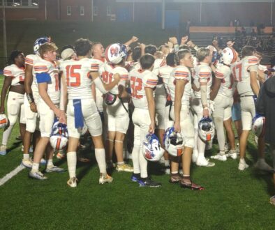 Randleman football photo after win at Lexington Sept2025
