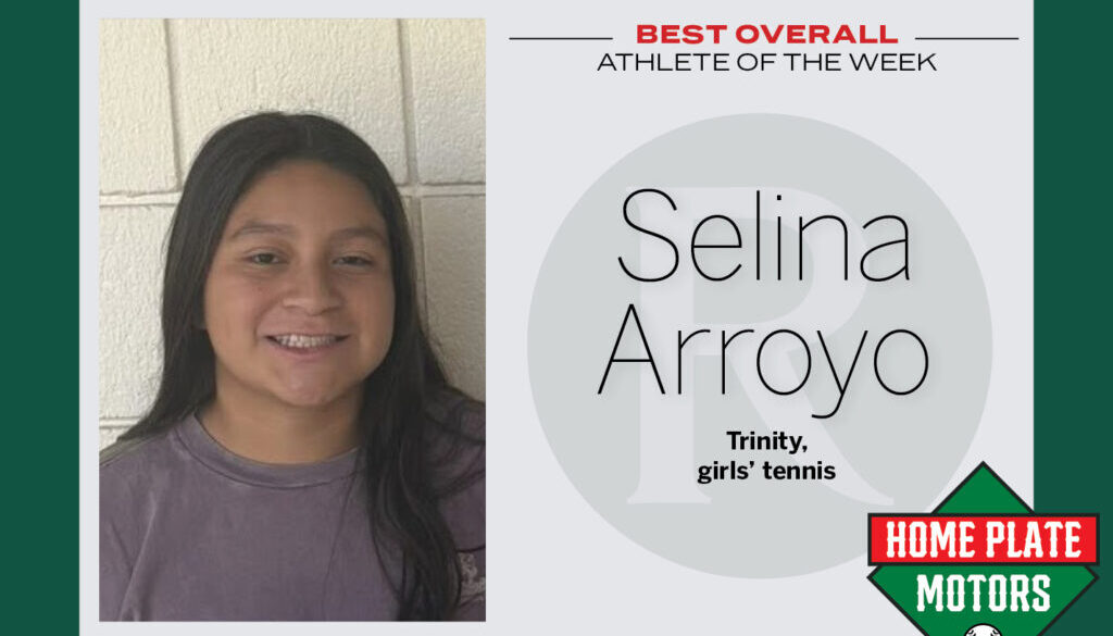 AOTW graphic Selina Arroyo of Trinity
