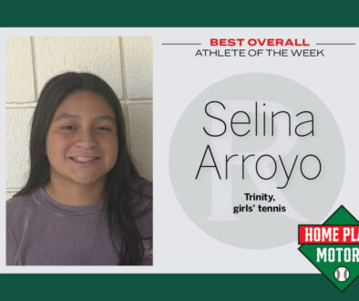 AOTW graphic Selina Arroyo of Trinity