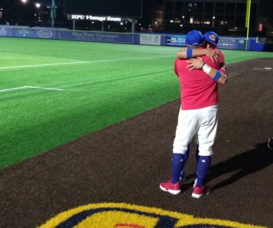 Rockers Aklinski and Keefe hug Oct2025