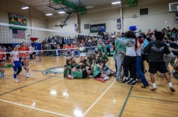 UCA volleyball v Randleman in regional final UCA volleyball v Randleman in regional final