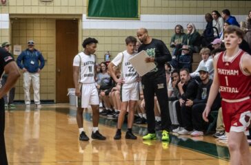 ER basketball Coach Thomas and Tyler Gee Dec2025