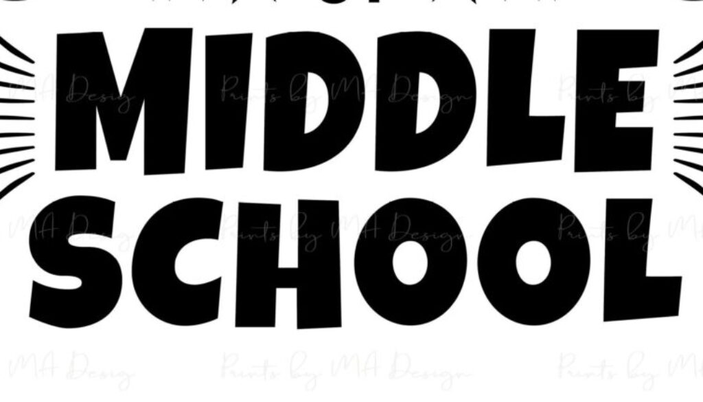 Middle school sign