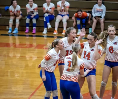 Randleman volleyball happy photo Oct2025 for all conference online