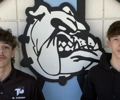 Trinity wrestling Stephen Cross and Aiden Burkholder Dec2025