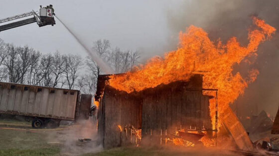 Barn fire in Seagrove Feb2026