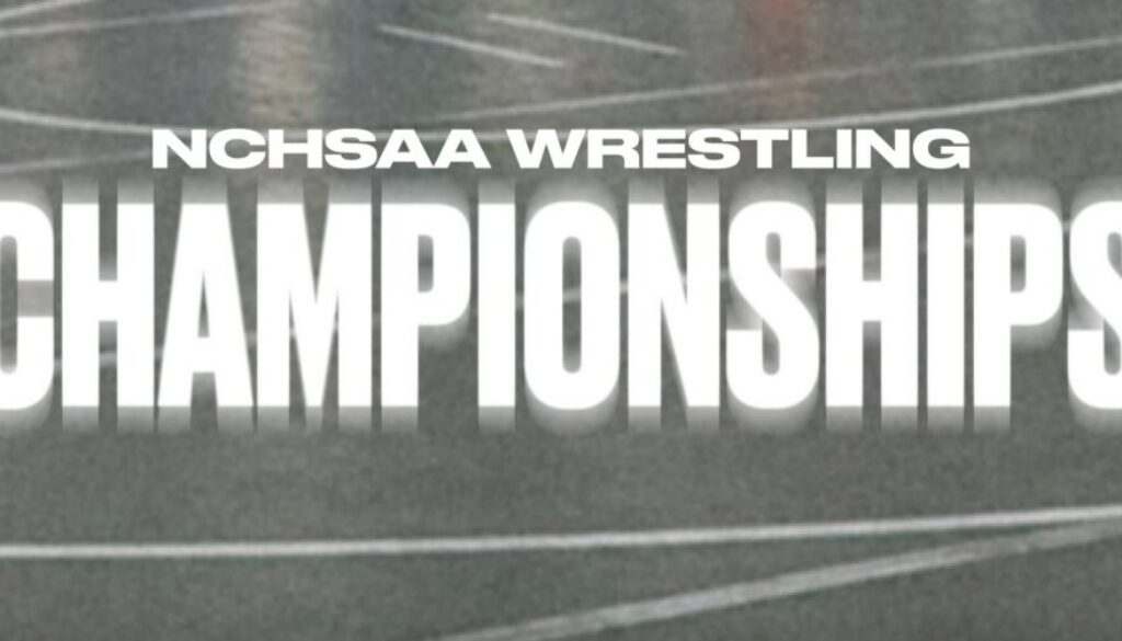 NCHSAA wrestling championships logo for WEB