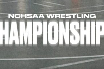 NCHSAA wrestling championships logo for WEB