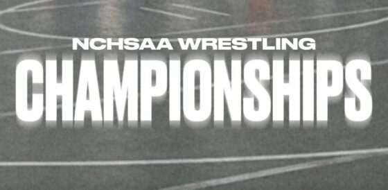 NCHSAA wrestling championships logo for WEB