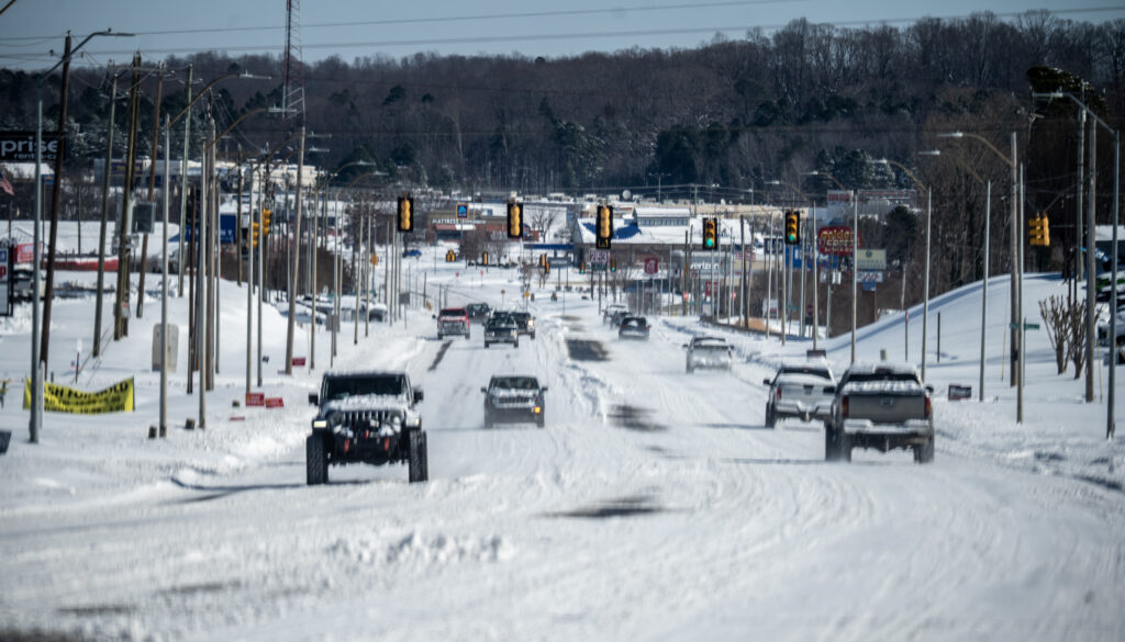 Snowy roads in Randolph County 2026