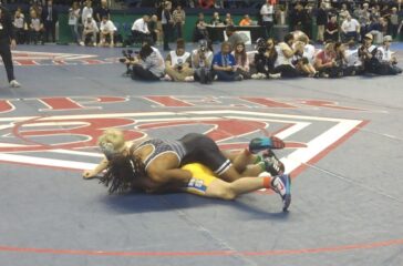 UCA wrestler Lorenzo Alston in 2026 state final