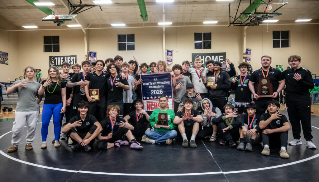 UCA wrestling dual team title team photo Feb2026