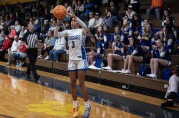 SWR girls basketball Jordin George shoots v Wheatmore Dec2025